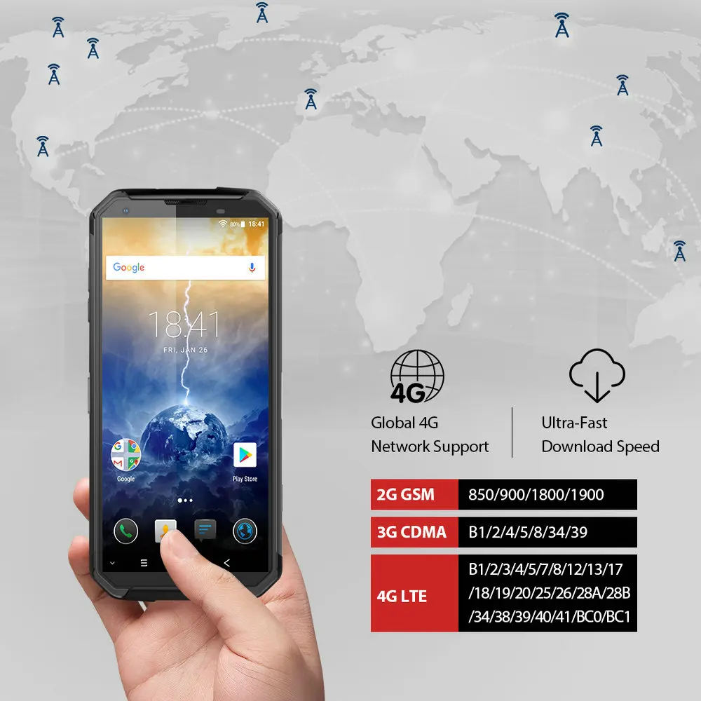 Blackview BV9500 Plus смартфон с 5 7 дюймовым дисплеем восьмиядерным процессором Helio P70 ОЗУ 4