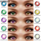 Контактные линзы DORELLA, для косплея, цвет красный, зеленые, синие