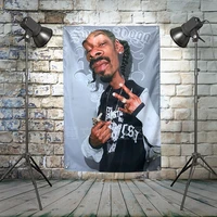 snoop doggy dogg hd music poster tapestry pop band banner four holes flag mural hanging painting bar cafe home decor