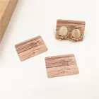 500 шт., 3,5x2,5 см, модные ювелирные украшения, серьги с кармашками для карт, с узорами под мрамор, фламинго