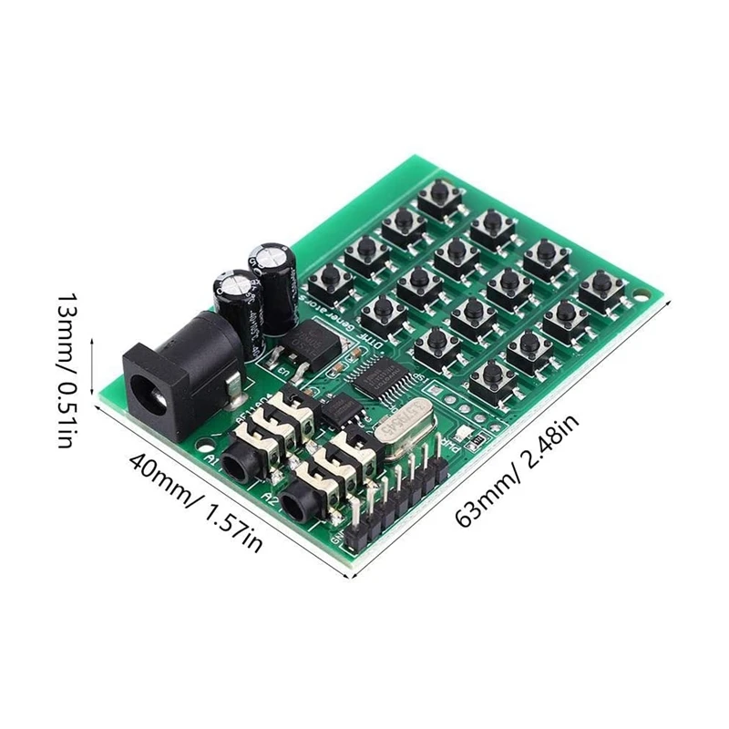 AE11A04 DTMF звуковой генератор модуль голосовой двойной Encode передатчик плата 5-24 В