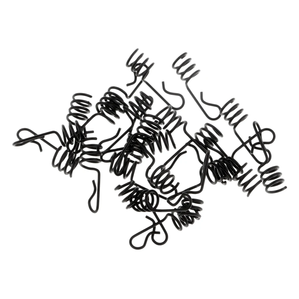 Лот 25 шт крючковый штифт пружинный фиксированный замок рыболовный крючок для