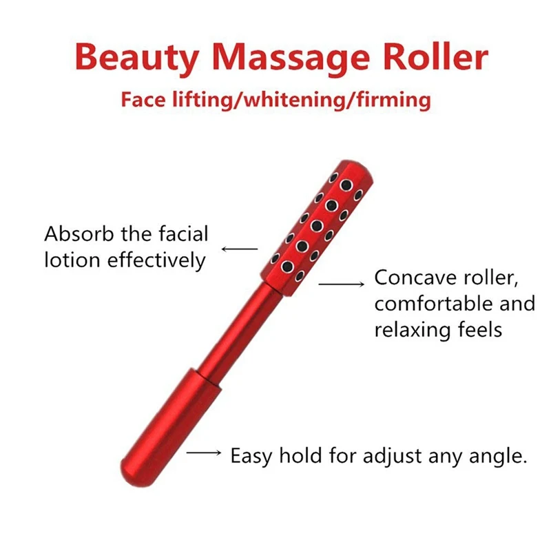 

2 Pcs 30 Germanium Grain Stick Facial Massage Stick Facial Beauty Instrument