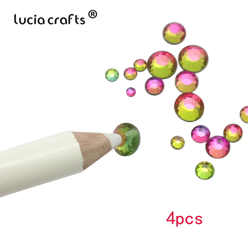 Lucia crafts 1 шт./4 шт. набор инструментов специальная ручка карандаш для Стразы и бусины горячей фиксации G0203 - Цвет: 4pcs