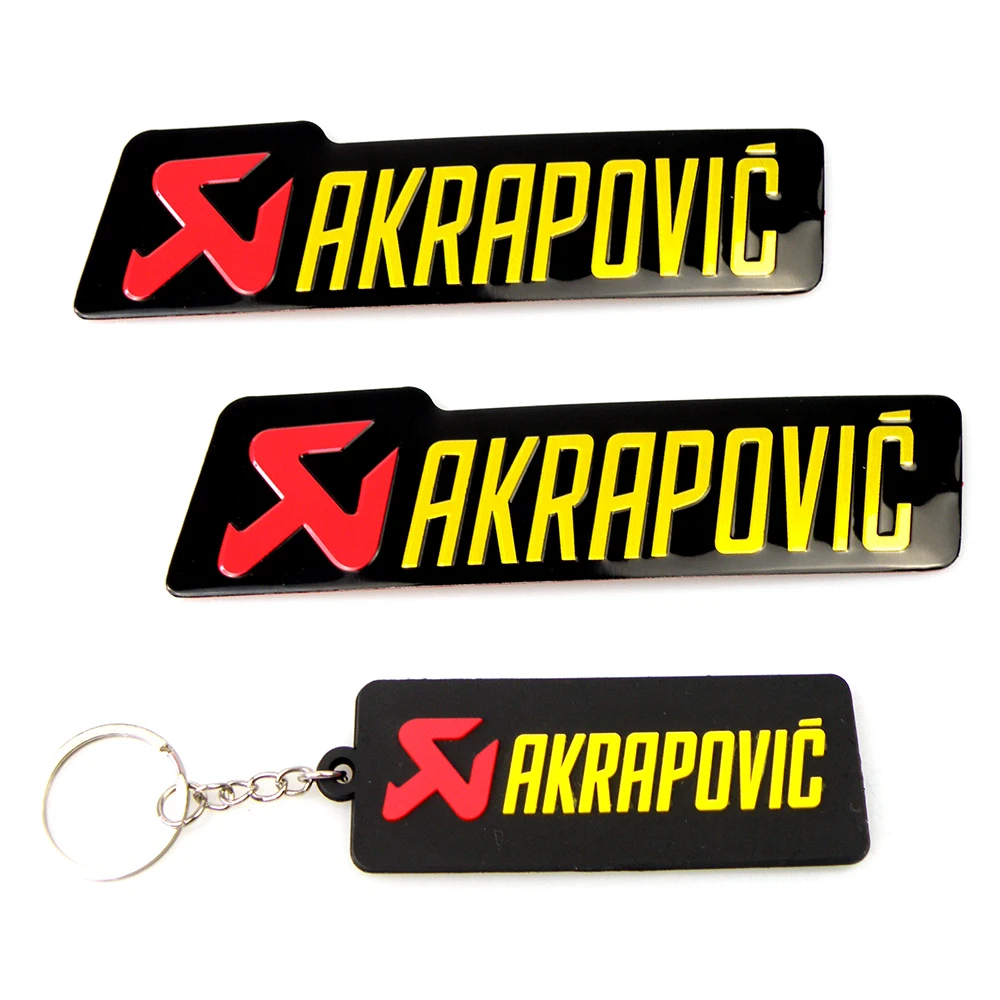 Универсальный алюминиевый Akrapovic стикер s глушитель наклейка глушитель наклейки для мотоцикла и автомобиля Наклейка