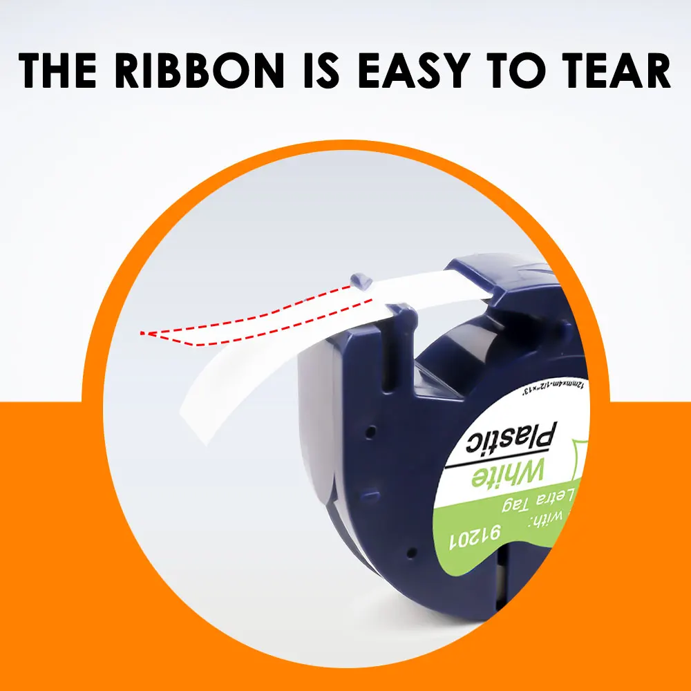 91204 12 мм лента для маркировки LetraTag черная на зеленой ленте Dymo LT100H принтер этикеток