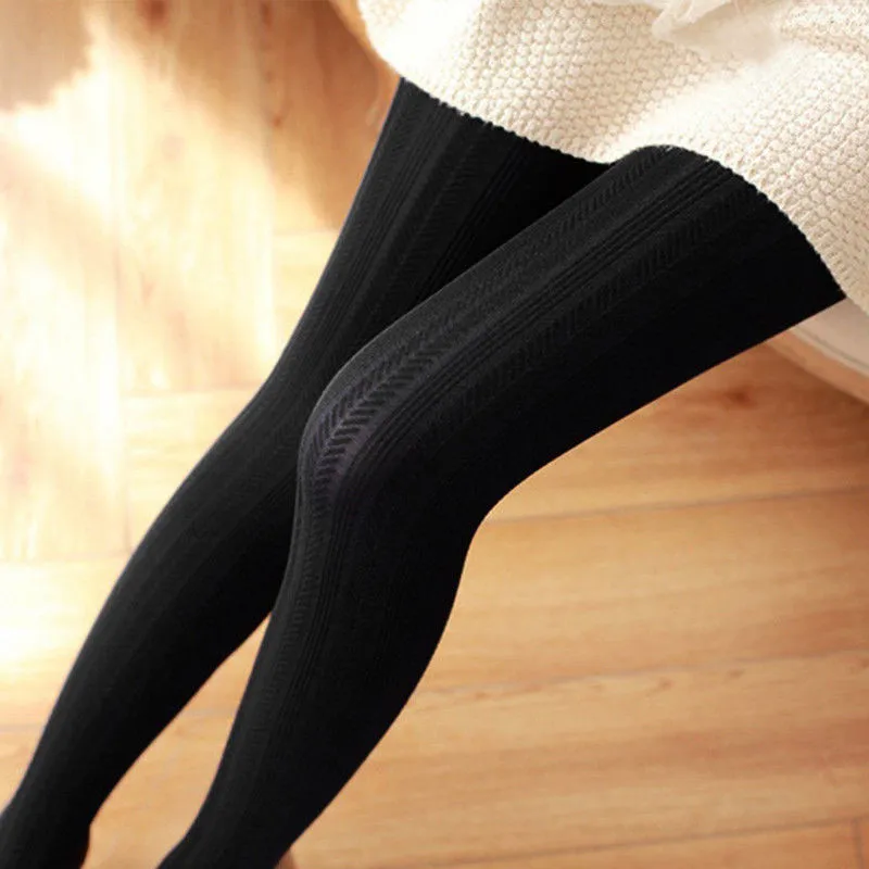 

Meihuida Autumn Winter Women Super Elastic Jacquard Solid Soft Cotton Slimming Tights Collant Stretchy Pantyhose Hosiery