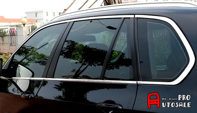 Для BMW X5 E70 2008 2009 2010 2011 2012 2013 из нержавеющей стали внешняя накладка на подоконник