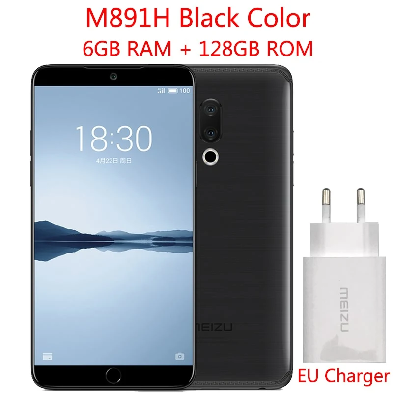 M891H Black 6G 128G Meizu 15 Plus, 4G LTE, 6 ГБ, 64 ГБ, Exynos 8895, четыре ядра, 5,95 дюймов, 1440 P, Quad HD, ips экран, быстрое зарядное устройство, сотовый телефон - Цвет: M891H Black 6G 128G