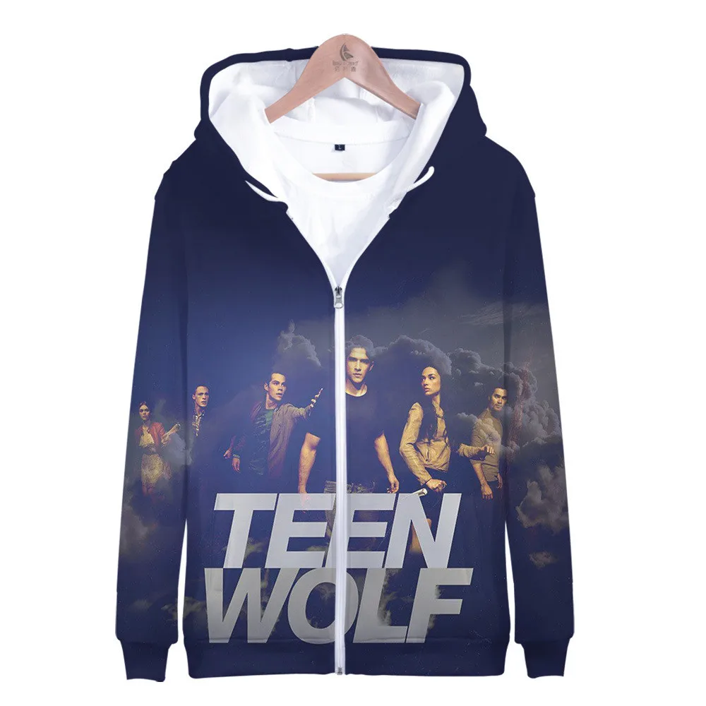 Прочный чехол Teen Wolf толстовки с капюшоном и свитшоты 3D со сплошным рисунком
