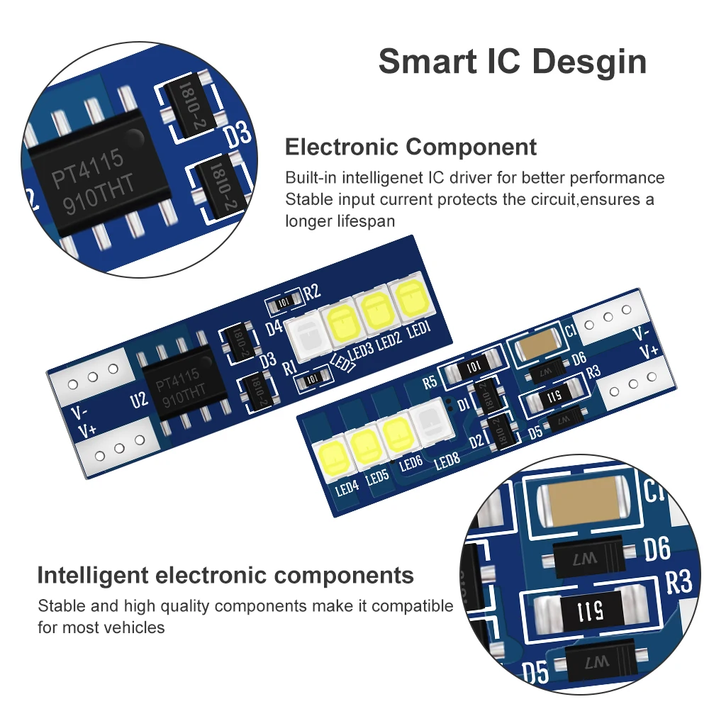 4pcs W5W T10 192 LED Bulbs 2835 SMD Red White Car Wedge Interior Dome Reading Light Auto Width Clearance License Plate Lamp | Автомобили и