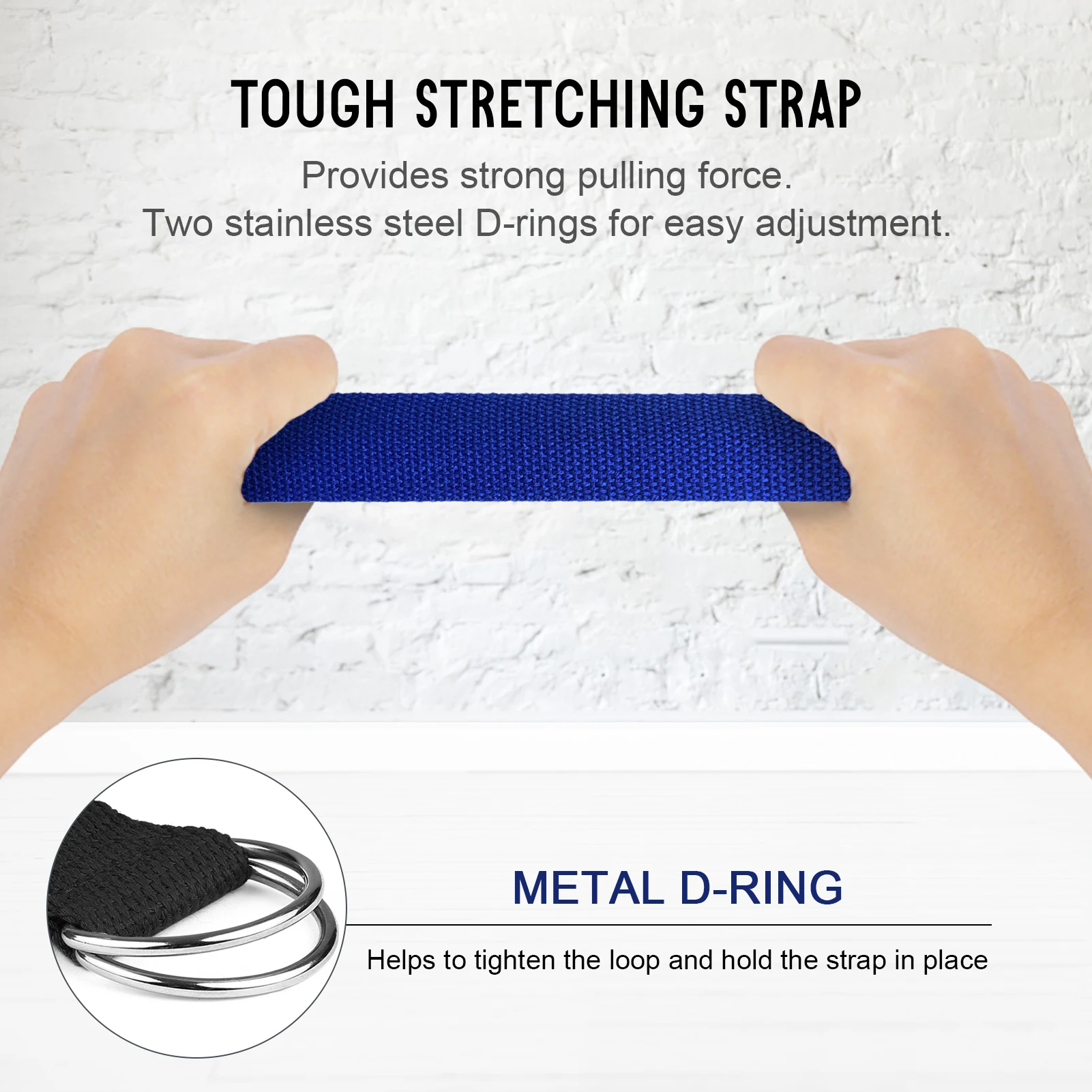 

2Pcs EVA Yoga Blocks with 1Pcs Stretching Strap For Yoga Gym Pilates Improve Strength Aid Balance and Flexibility Equipment