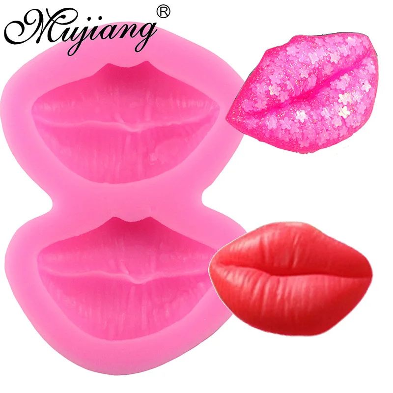 3D сексуальные губы свадебный торт украшение силиконовая форма Sugarcraft помадка