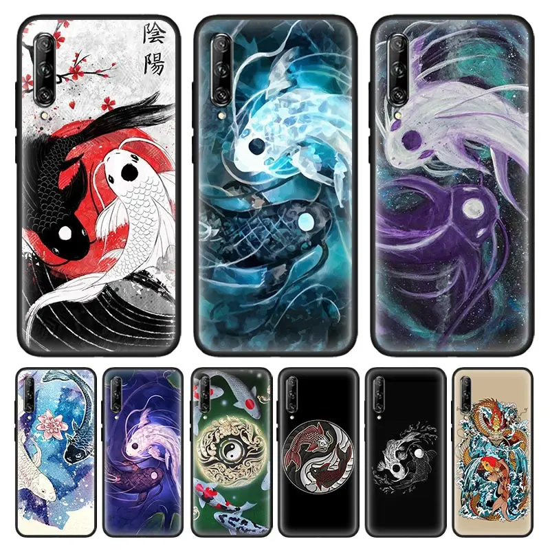 

Ying Yang Fish Silicone Case for Huawei Y6 Y7 Y9 2019 Y5p Y6p Y7a Y8s Y8p Y9a Mate 10 20 Lite 40 Pro+ Phone Cover Coque Shell