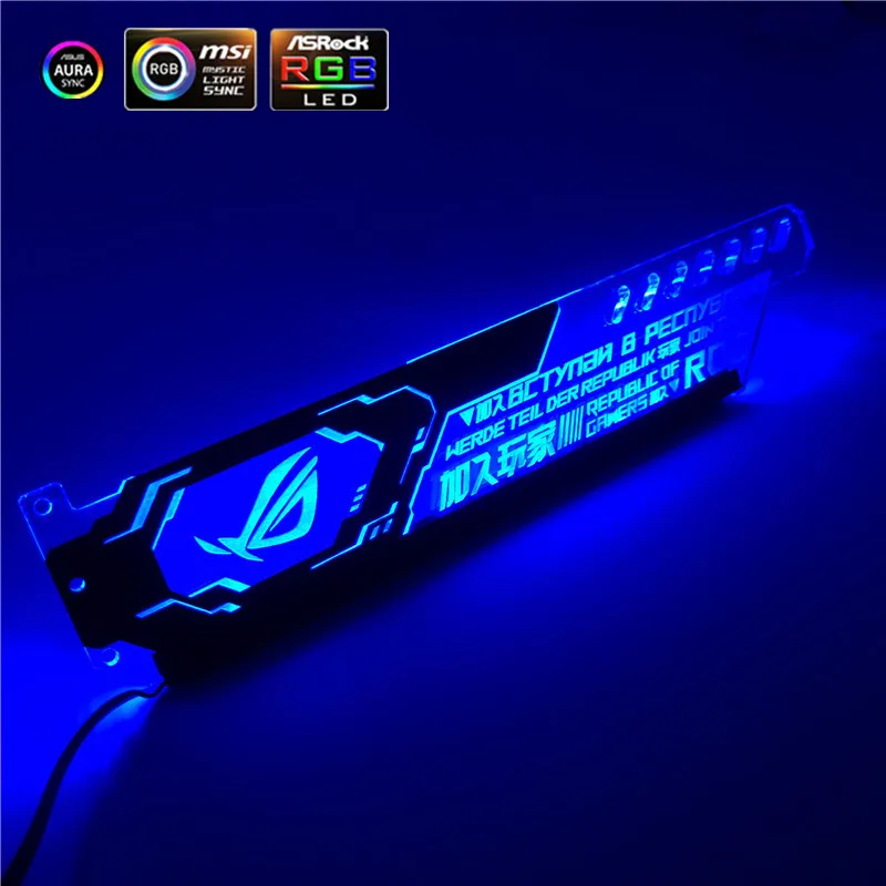 Настраиваемая подставка для видеокарты VGA металлическая графической карты RGB