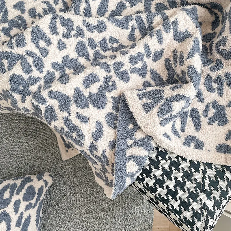 

TONGDI Plush Velveteen Blanket Soft Warm Leopard Thickened Fannel Fleece Woolen For Girl Winter Couch Cover Bed Sofa Bedspread