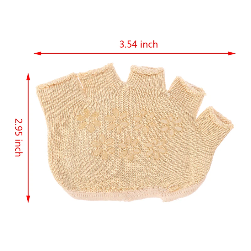 

1Pair Women Insoles Cotton Half Insoles Pads Forefoot Pain Relief Massaging Gel Metatarsal Toe Support Pads Insoles Forefoot