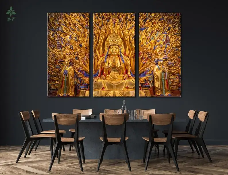 

Avalokiteshvara Buddha Wall Art Decor Canvas Print Artwork Indoor Decoration