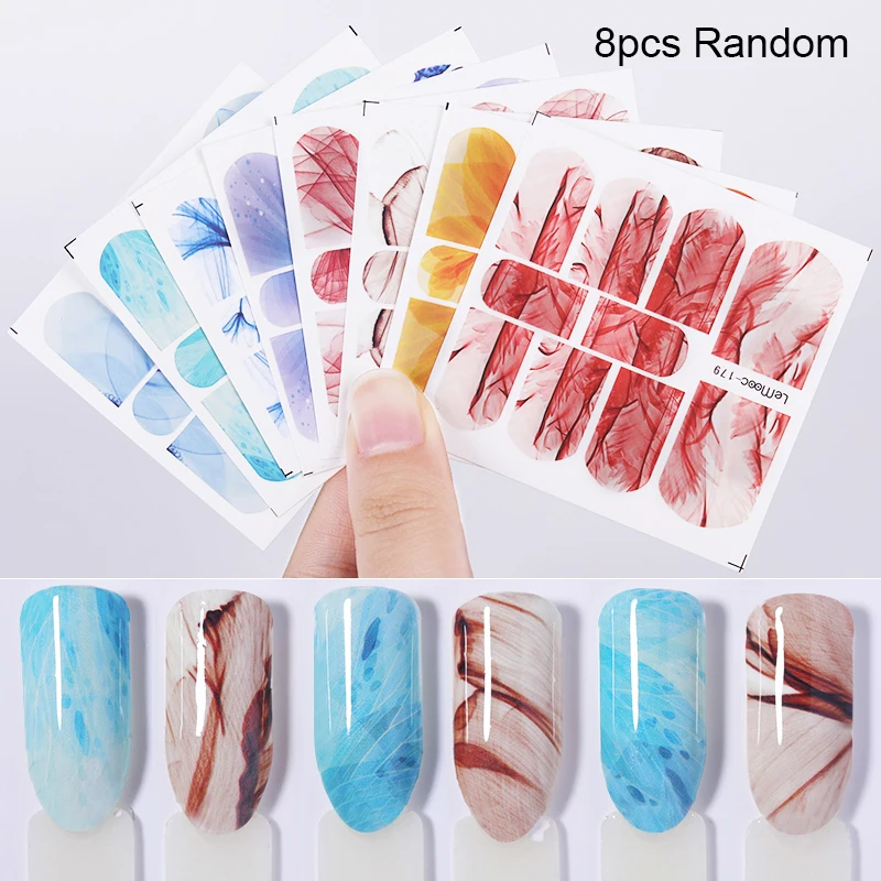 Set 27 LEMOOC 45 шт./компл. черного цвета с цветочками для вечеринок наклейки переводятся при помощи воды красочные исскуство ногати наклейки бабочками и кружевом для малышей с изображением Ловца снов наклейки для ногтей - Цвет: Set 27