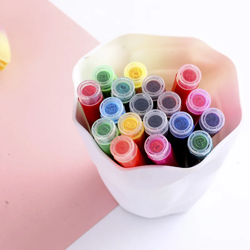 Многоцветная Акварельная ручка с печатью моющаяся детский набор для рисования в