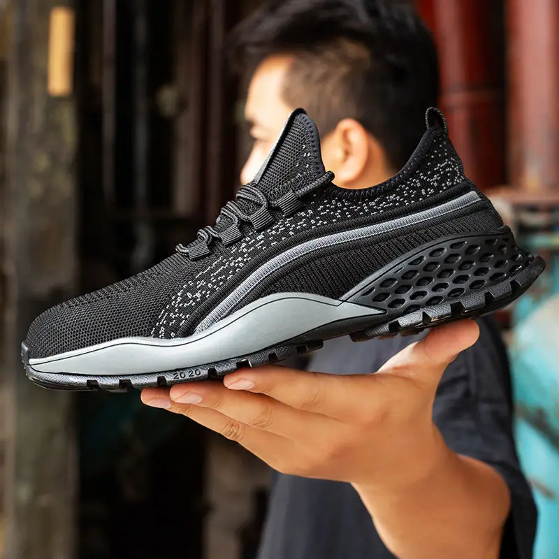 

Safety Shoes For Men Women Steel Toe Work Comfortable Lightweight Breathable Construction Sneakers Composite Toe