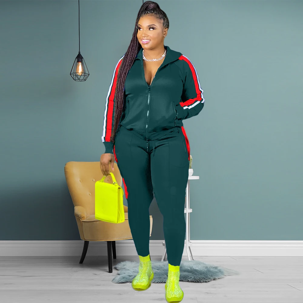 

Женские спортивные костюмы размера плюс г., спортивный костюм из двух предметов, весна-осень S-4XL г., тренировочные костюмы