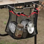 Складная сетчатая корзина для кемпинга, вешалка для стола, подвесная искусственная отделочная сетка