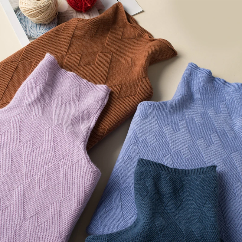 Вязаные свитера с высоким воротом для женщин осень зима 2019 куртка модная одежда