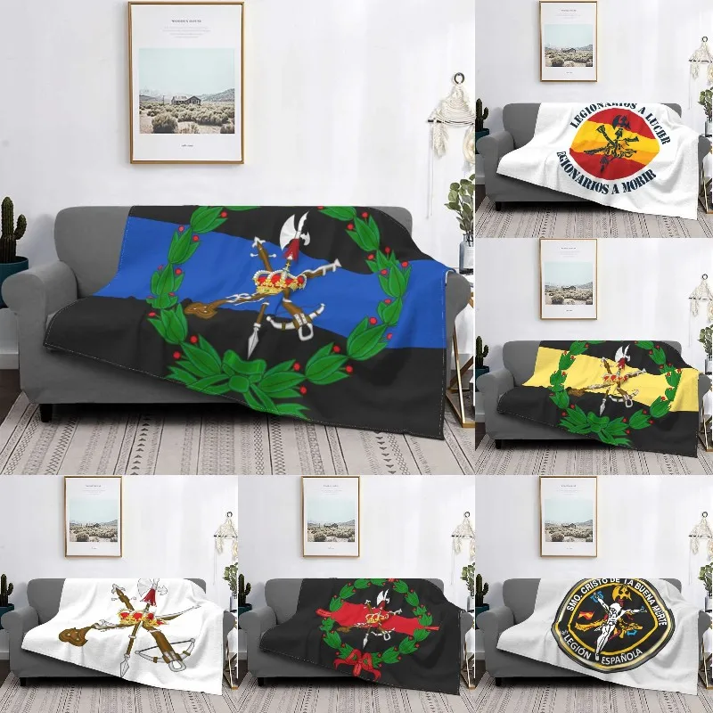 

Испанское одеяло легиона, теплое флисовое мягкое фланелевое одеяло, легкое одеяло для спальни, улицы