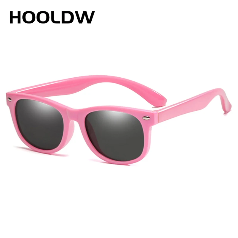 HOOLDW 2020 Новые поляризованные детские солнцезащитные очки силиконовые защитные