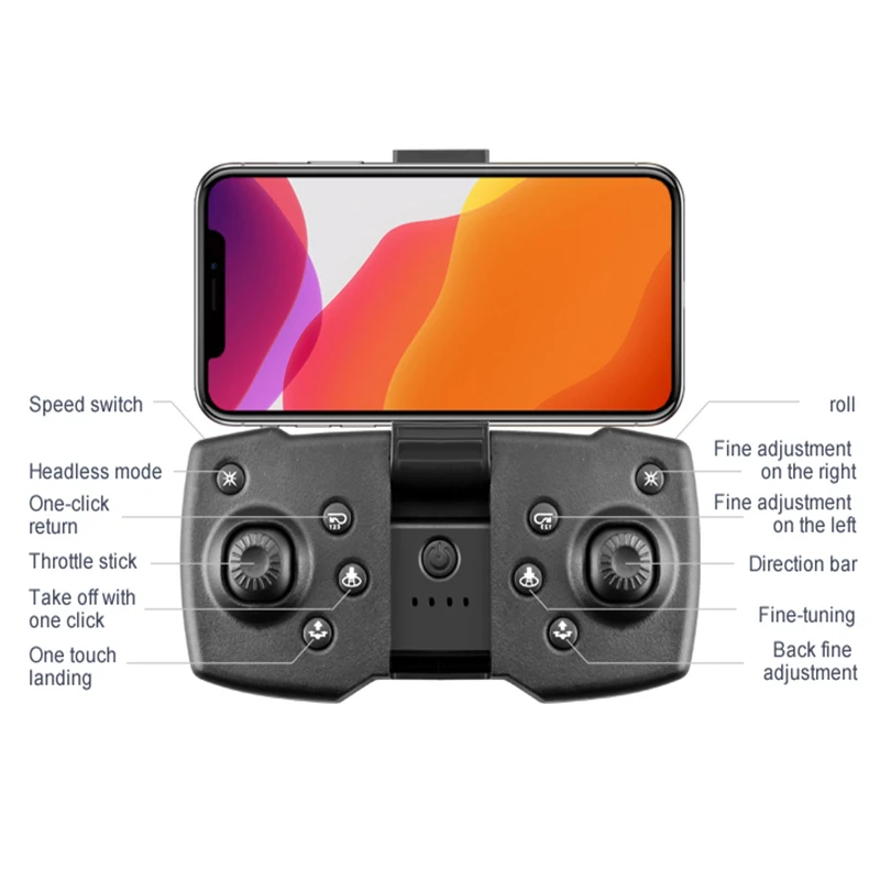 

2021 New Mini Drone 4K Dual Cameras Quadcopter Toys Fpv Drone With Camera HD Wide Angle Without Camera Wifi RC Drones Toys Gift