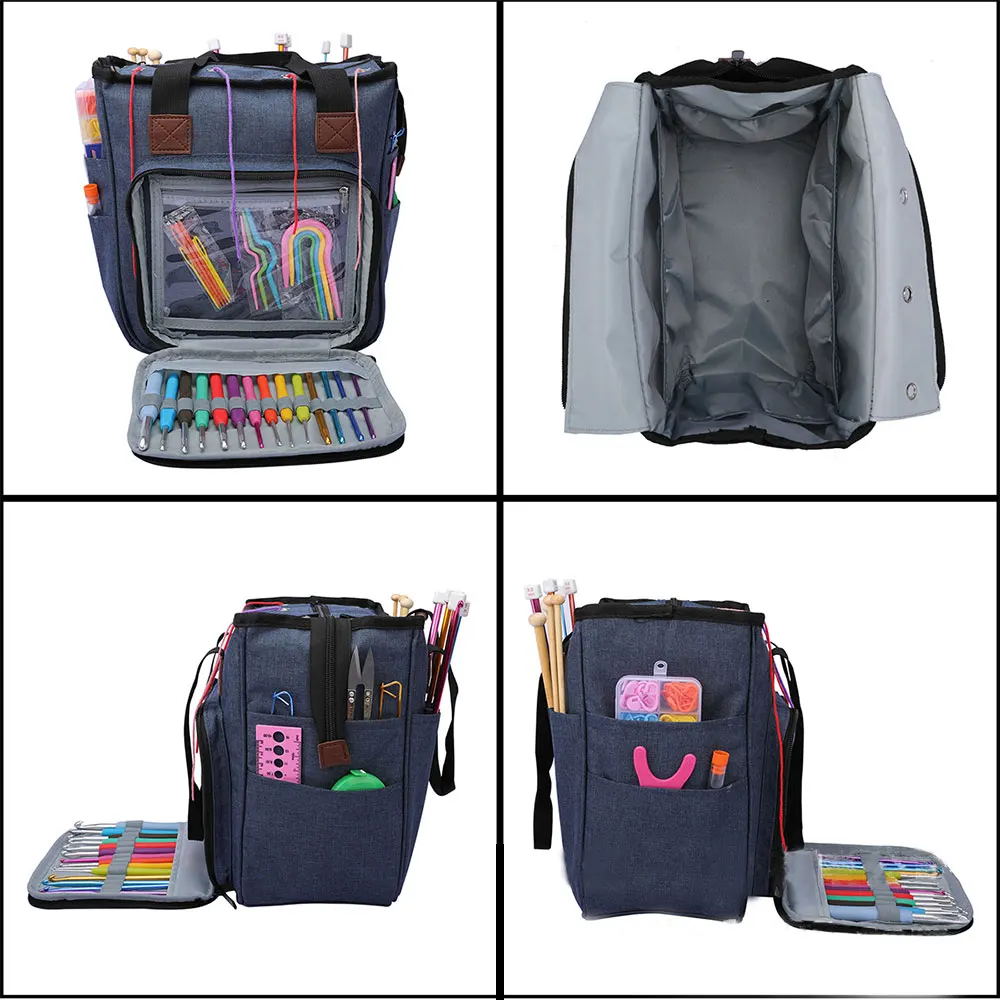 Сумка для вязания переносная сумка хранения вязаных спиц хозяйственная