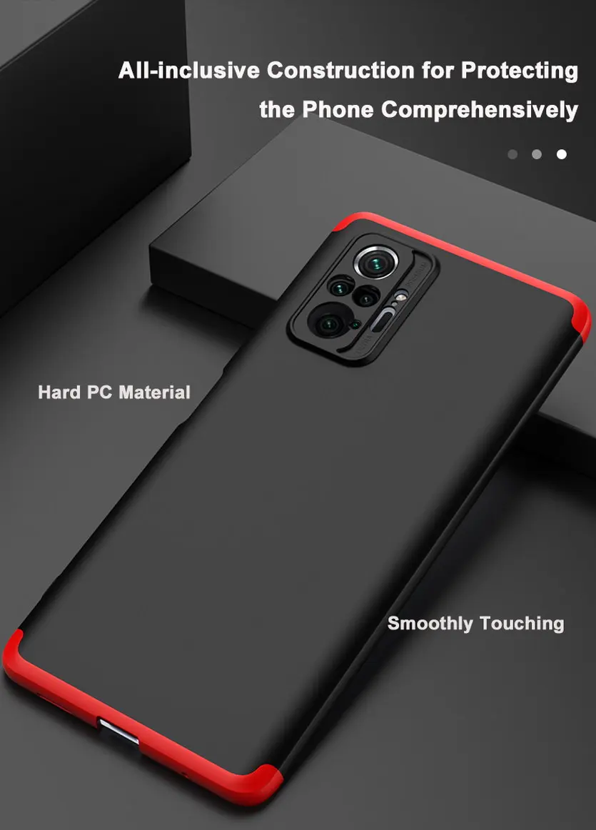 3 in 1 full protective case for xiaomi redmi note 10 pro case redmi note 9t full back phone cover for redmi k40 note 9 pro 5g 8 free global shipping