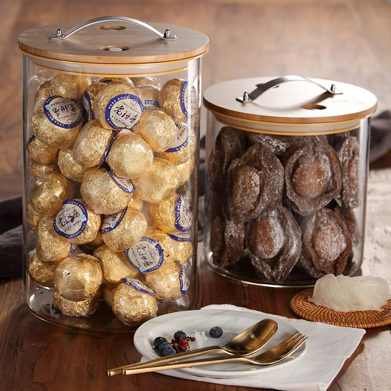 Стеклянные банки с крышкой банка для хранения сушеных фруктов кофейных банок