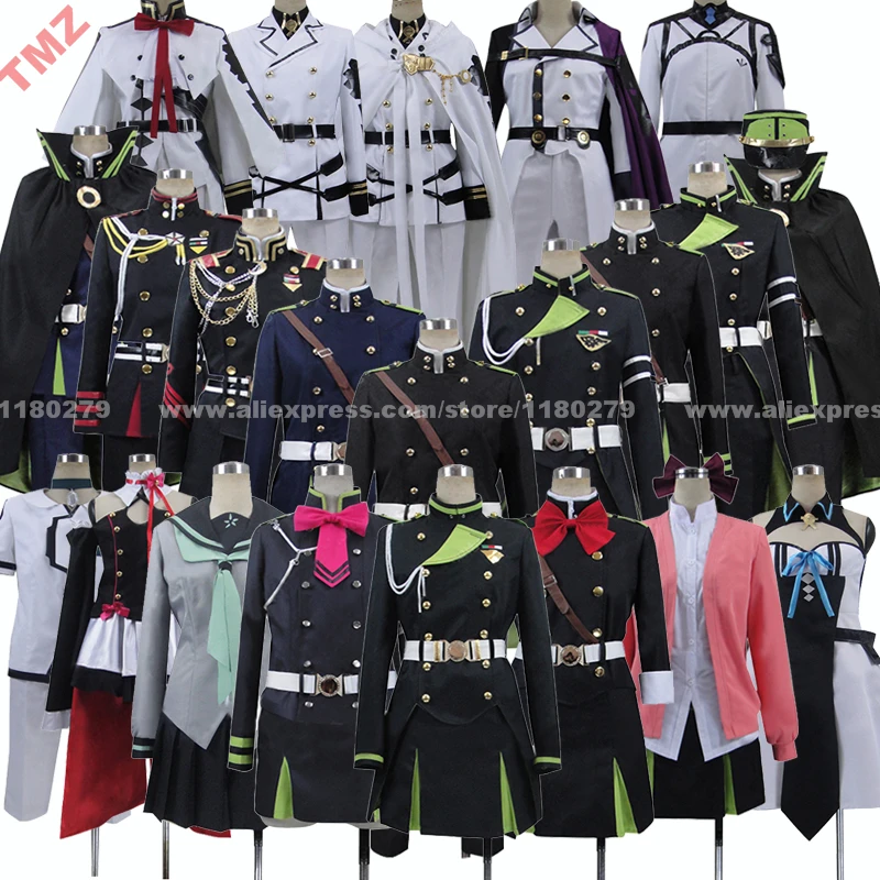 Набор персонажей аниме Seraph of the End Mito Jujo Mitsuba Sangu Sayuri Hanayori одежда для косплея под