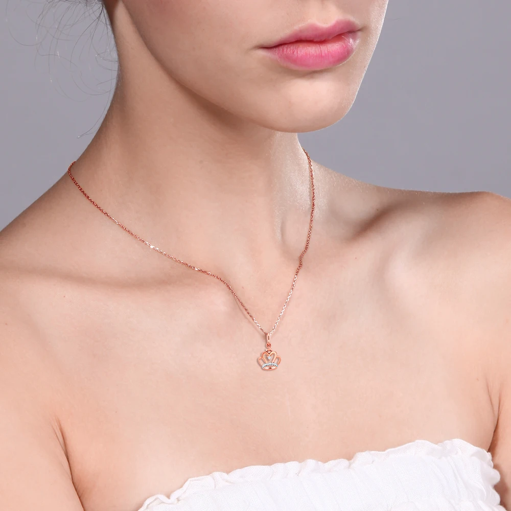 Ювелирные изделия с бриллиантами 18 K розовое золото 0 044 Ctw натуральный белый