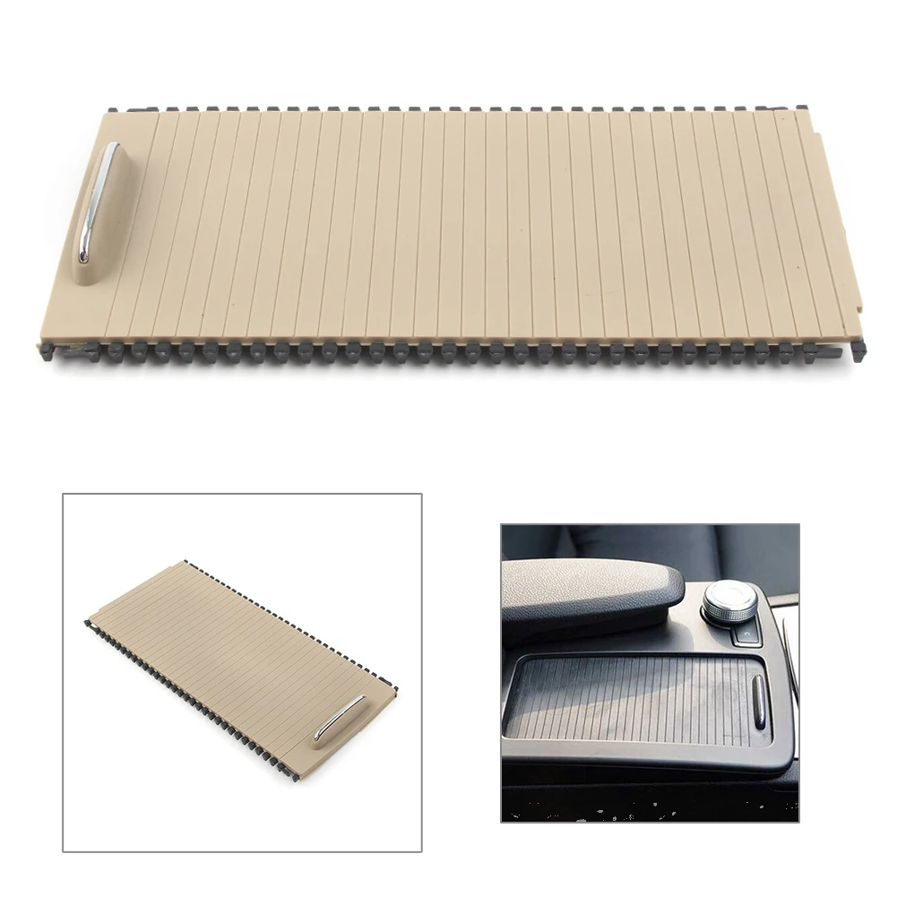 

Для Mercedes Benz W204 w212автомобильная центральная консоль держатель стакана для воды панель роликовая крышка бежевый