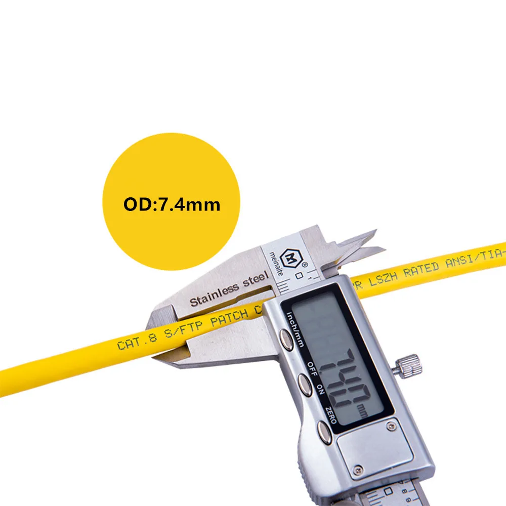 Сетевой кабель Cat8 RJ45 S/FTP 40 Гбит/с/2000 МГц двойное экранирование патч-корд ноутбук