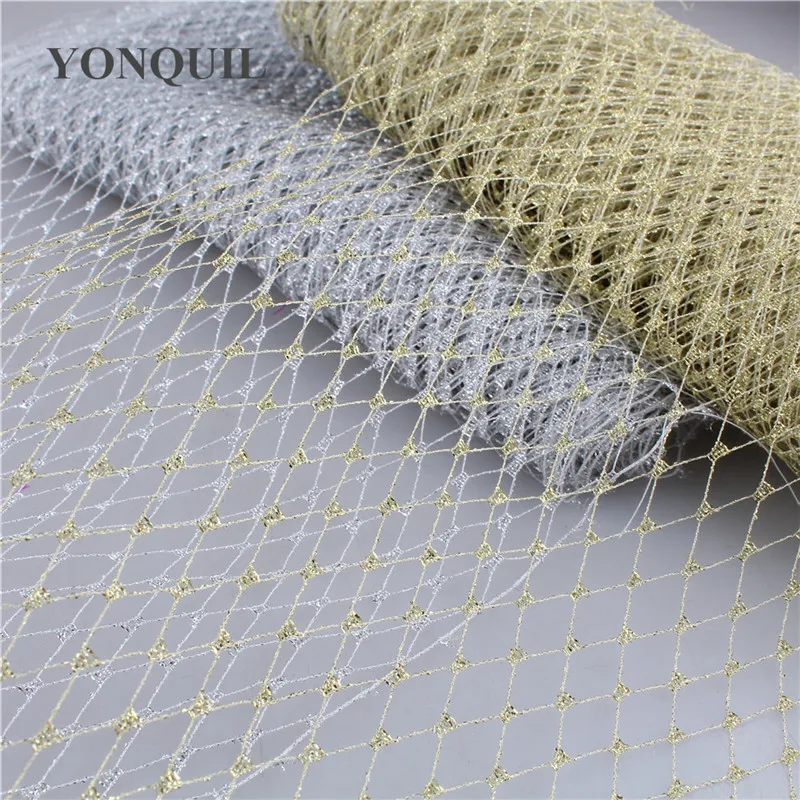 Фата золотого цвета шириной 23 см аксессуары для волос в русском стиле сделай сам