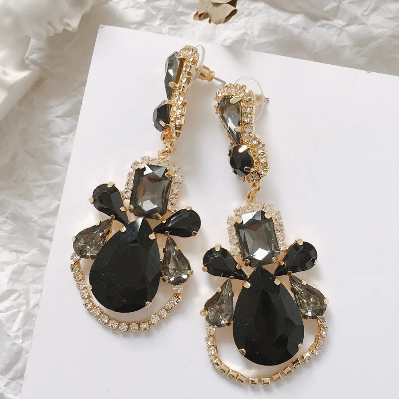 Женские серьги-подвески с кристаллами и цветком Ztech свадебные серьги стразы в