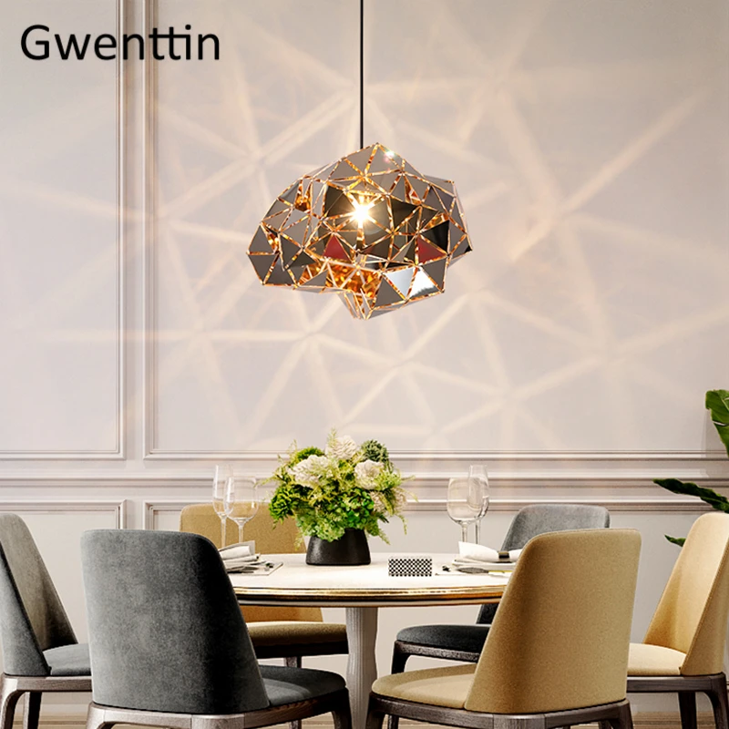 Нержавеющая сталь свеча подвесные светильники Современные Нерегулярные Led Hanglamp