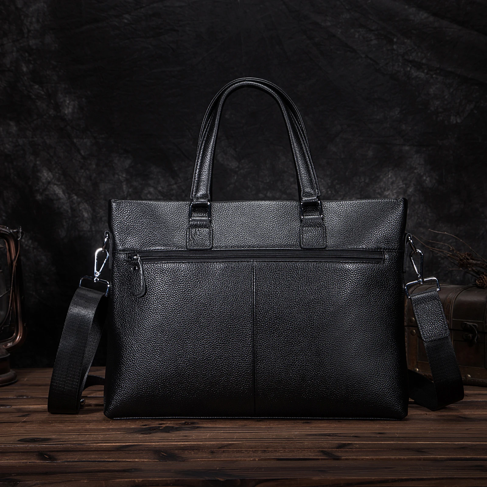 Мужской деловой портфель из натуральной кожи в Корейском стиле кейс для ноутбука