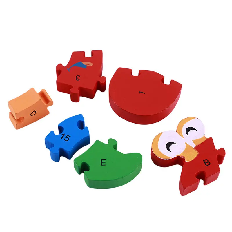 

Exercise Children Hands Ability Environmental Wood Puzzles 26 English Letters Snail Toys Assembled Jigsaw Turtle Snail Puzzle