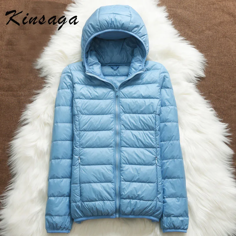 Зимний пуховик размера плюс 4XL новинка ультра-светильник на утином пуху Женское