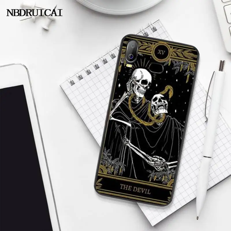 Чехол для телефона PENGHUWAN Death Tarot из ТПУ черный корпус Корпуса Samsung A10 A20 A30 A40 A50 A70 A71 A51