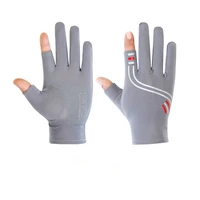 summer ice silk sunscreen gloves riding anti slip breathable thin full finger unisex anti uv fishing gloves