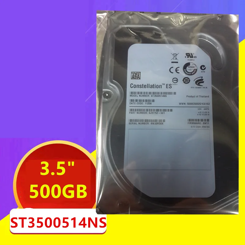 

Original New HDD For Seagate/Dell 500GB 3.5" SATA 6 Gb/S 32MB 7200RPM For Internal HDD For Server HDD For ST3500514NS