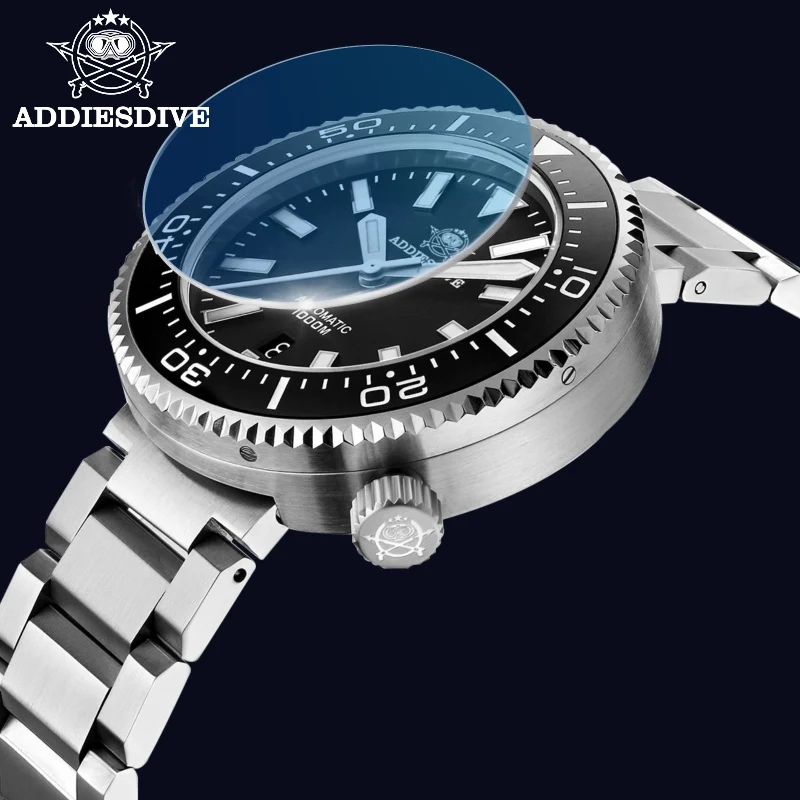 

Addies Dive Men NH35 Automatic Watch Sapphire BGW9 Blue Luminous Watch Stainless Steel Strap Ceramic Bezel 1000m Diver watches