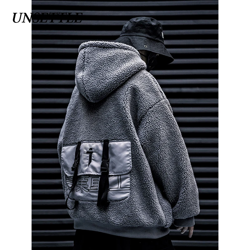 UNSETTLE 2019 мужские/женские зимние толстовки с капюшоном из шерпы берберский флис