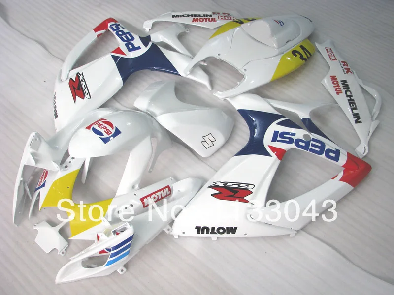 

Injection Mold For SUZUKI K6 06 07 Cool White GSXR750 GSX-R750 GSXR 750 2006 2007 GSXR-750 Fairing Bodywork
